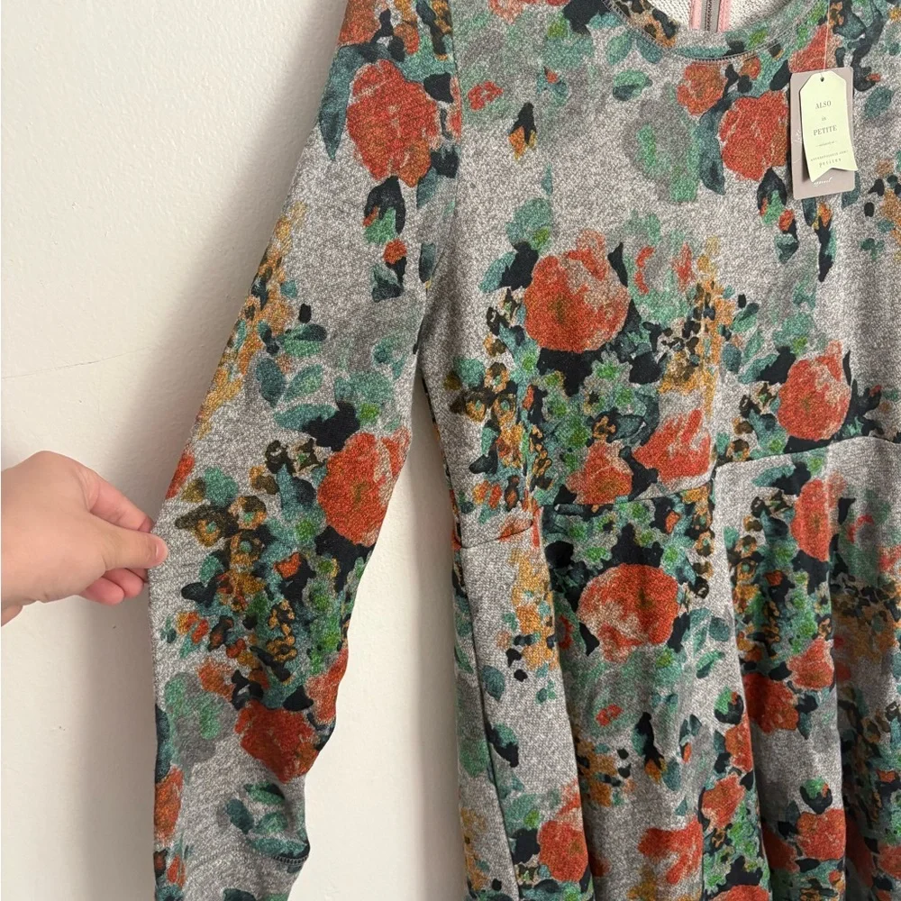 Anthropologie Saturday Sunday Long Sleeve Floral Tired Dress Women’s XL NWT - Picture 2 of 6